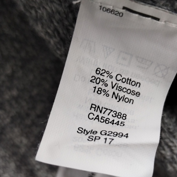 Madewell‎ Gray Cotton Side Lace Open Cardigan Sweater - Picture 11 of 14